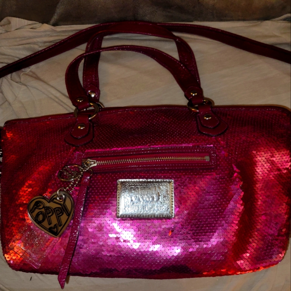 Coach Vintage Poppy Sequined Crossbody Bag